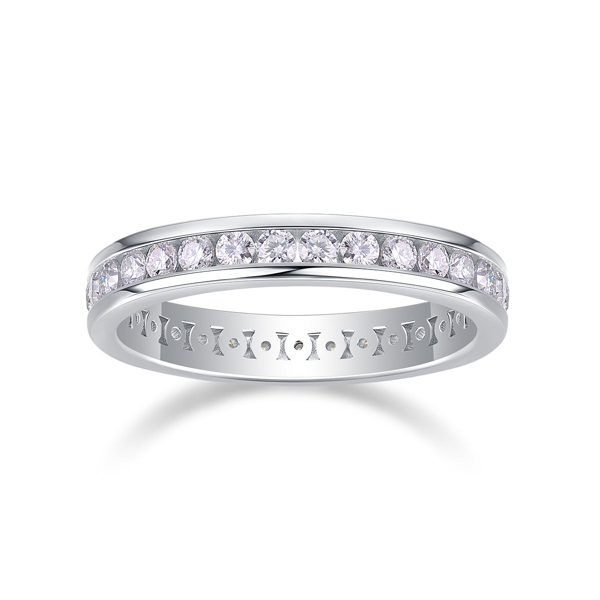 1Diamond Ring Luxury Fashion Set Moissanite Silver Ring Prohibit TK Sales