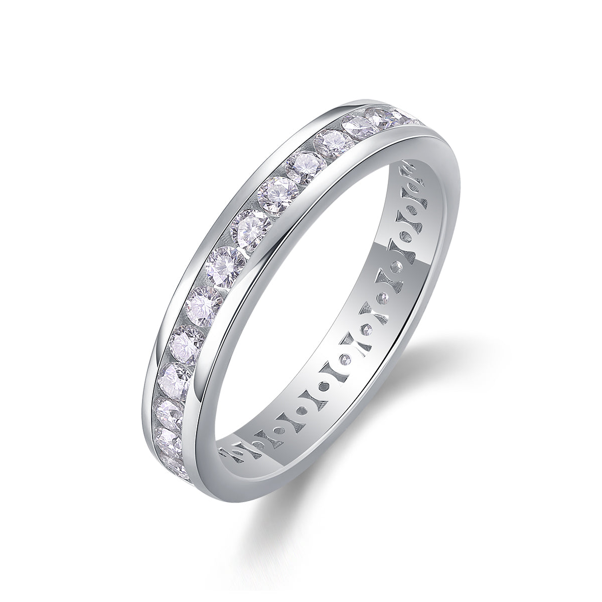 1Diamond Ring Luxury Fashion Set Moissanite Silver Ring Prohibit TK Sales