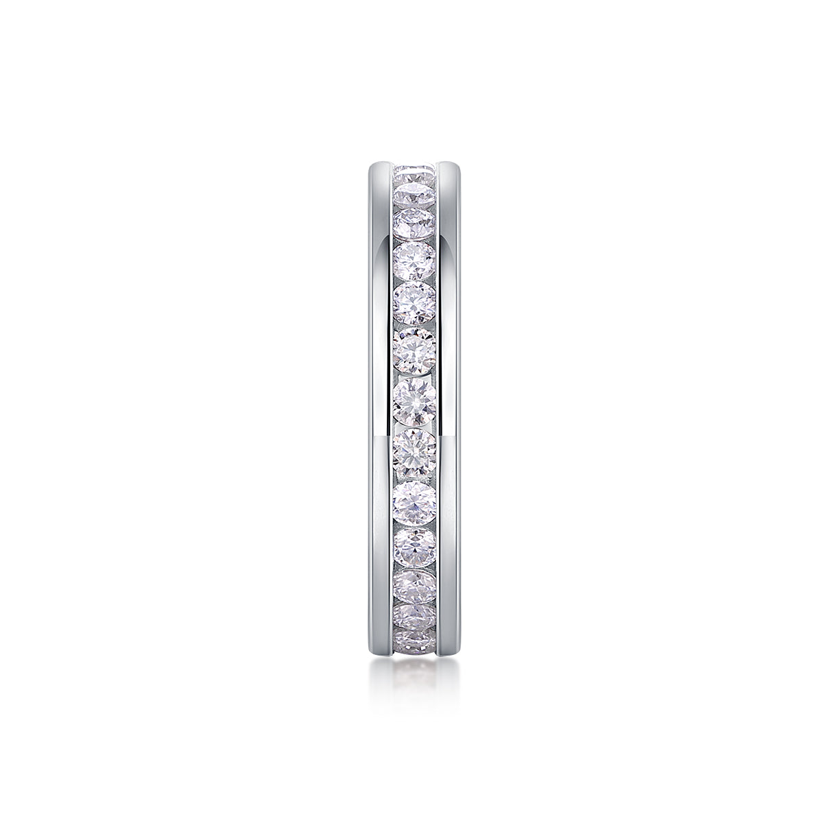 1Diamond Ring Luxury Fashion Set Moissanite Silver Ring Prohibit TK Sales